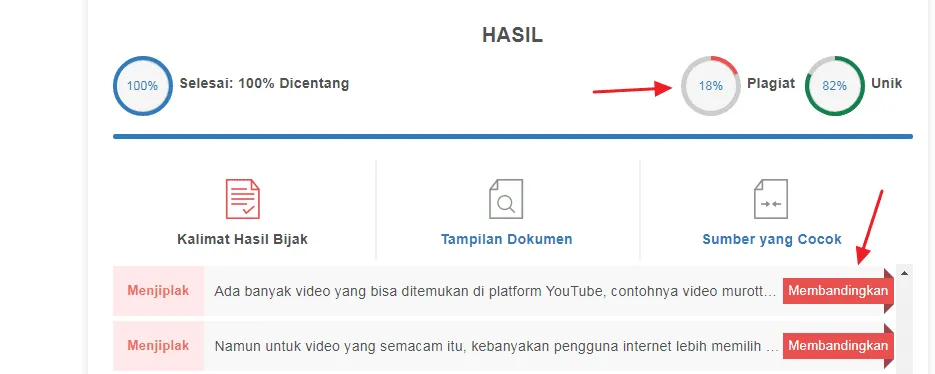 membandingkan small seo tools Cara Mengecek Plagiarisme Artikel di Internet Secara Akurat 14 membandingkan small seo tools