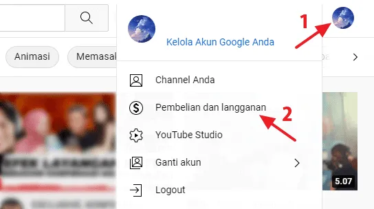 pembelian dan langganan Cara Berlangganan YouTube Premium 30 Hari Secara Gratis 6 pembelian dan langganan