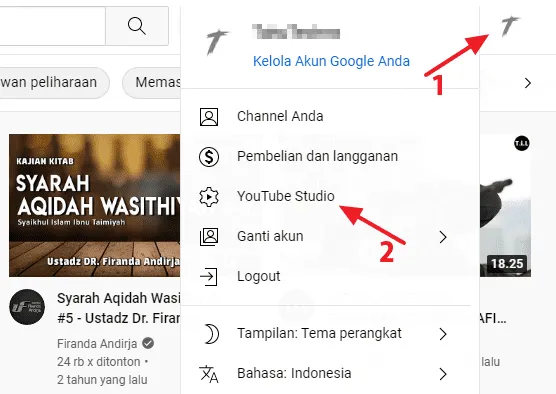 profil Cara Mengganti Kategori Video Kamu di YouTube 2 profil
