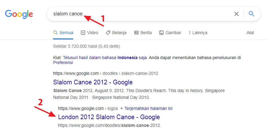 slalom canoe Cara Mainkan 8 Game Tersembunyi di Google Chrome 17 slalom canoe