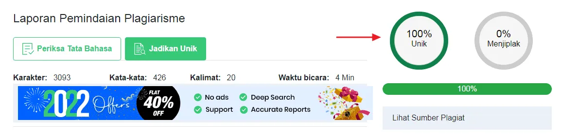 unik plagiarisme detector Cara Mengecek Plagiarisme Artikel di Internet Secara Akurat 19 unik plagiarisme detector
