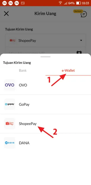 Screenshot 20220202 180353 Cara Isi Saldo ShopeePay Tanpa Biaya Admin dengan Flip 3 Screenshot 20220202 180353