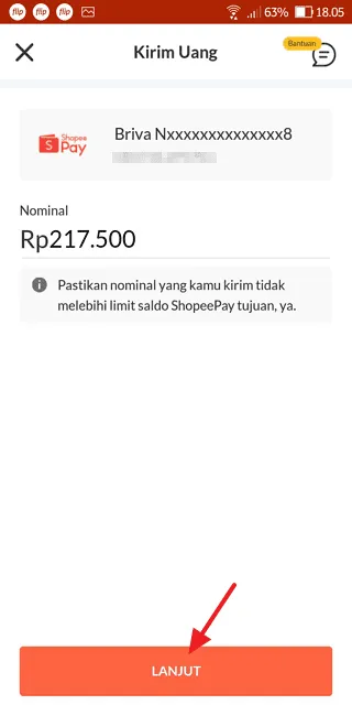 Screenshot 20220202 180510 Cara Isi Saldo ShopeePay Tanpa Biaya Admin dengan Flip 6 Screenshot 20220202 180510