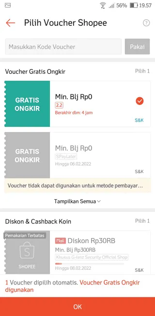 Screenshot 20220202 195743 Cara Belanja di Shopee Agar Dapatkan Gratis Ongkir 9 Screenshot 20220202 195743