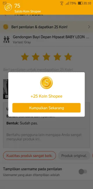 Screenshot 20220205 201059 Cara Mendapatkan Koin Shopee Setelah Selesai Berbelanja 8 Screenshot 20220205 201059