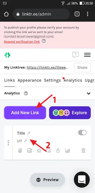Screenshot 20220214 2050477 Cara Membuat Linktree untuk Banyak Tautan dengan Mudah 7 Screenshot 20220214 2050477