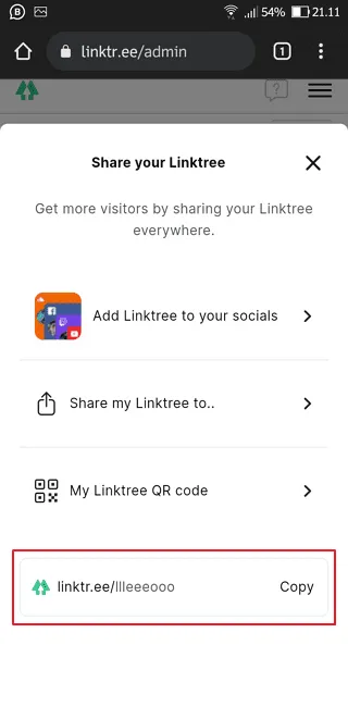 Screenshot 20220214 211145 Cara Membuat Linktree untuk Banyak Tautan dengan Mudah 9 Screenshot 20220214 211145