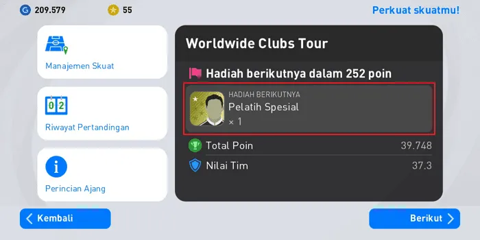 Screenshot 20220225 082501 Cara Meningkatkan Level Pemain di PES Mobile 2021 6 Screenshot 20220225 082501