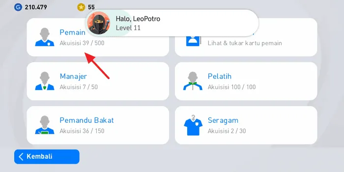 Screenshot 20220225 085640 Cara Meningkatkan Level Pemain di PES Mobile 2021 11 Screenshot 20220225 085640
