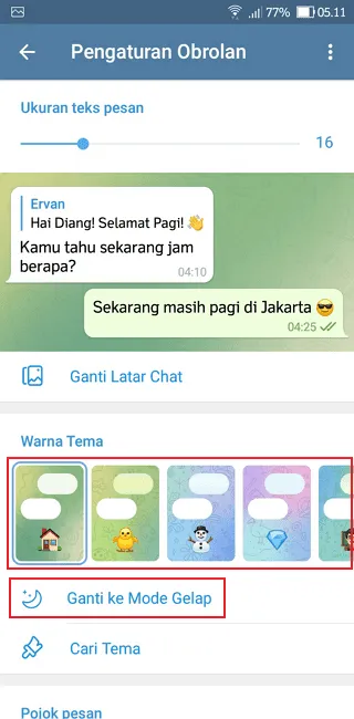 Screenshot 20220227 051114 Cara Mengganti Tema Telegram Agar Tidak Membosankan 4 Screenshot 20220227 051114