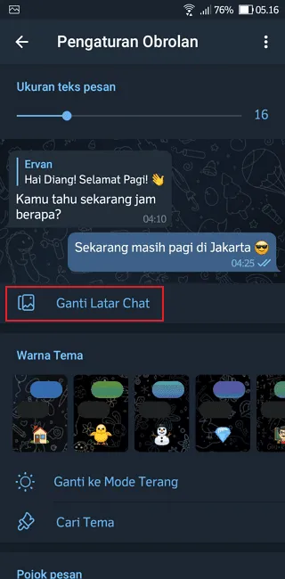 Screenshot 20220227 051650 Cara Mengganti Tema Telegram Agar Tidak Membosankan 5 Screenshot 20220227 051650