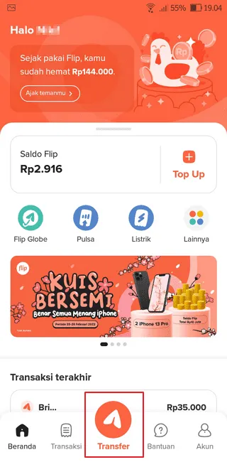 Cara Menggunakan Flip Agar Transfer Uang Bebas Biaya Admin 4 Screenshot 20220227 190440 Cara Menggunakan Flip Agar Transfer Uang Bebas Biaya Admin 2 Screenshot 20220227 190440