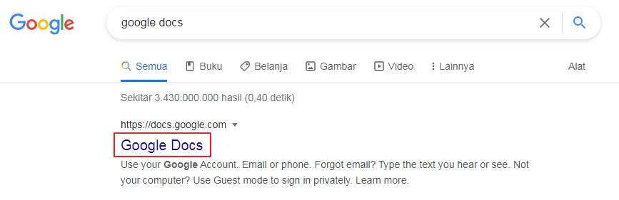 Cara Download Dokumen di Google Docs Web dan Aplikasi 3 buka google docs via web Cara Download Dokumen di Google Docs Web dan Aplikasi 1 buka google docs via web