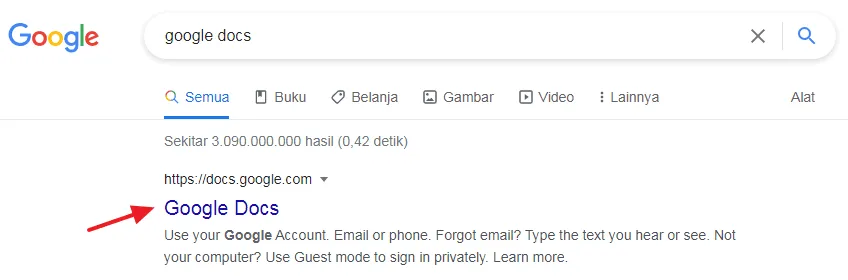 buka google docs Cara Cek Typo Tulisan di Google Docs Web & Aplikasi 1 buka google docs