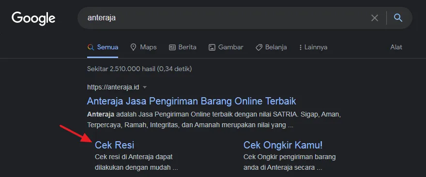 cek resi anteraja Cara Cek Resi Anteraja Lewat Situs dan Aplikasi Resminya 1 cek resi anteraja