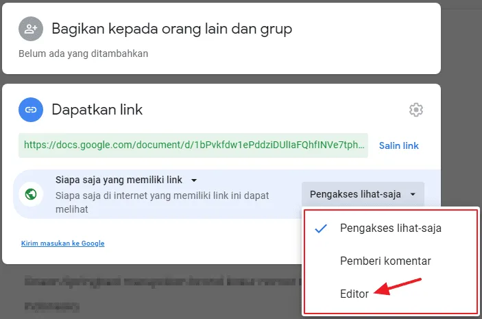 diubah menjadi editor docs pc Cara Membuat Google Docs Agar Bisa Diakses Semua Orang 7 diubah menjadi editor docs pc