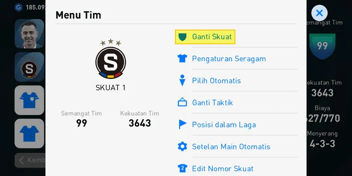 Cara Membuat Skuad Baru di PES Mobile 2021 dengan Mudah 5 Screenshot 20220328 084705 Cara Membuat Skuad Baru di PES Mobile 2021 dengan Mudah 3 Screenshot 20220328 084705