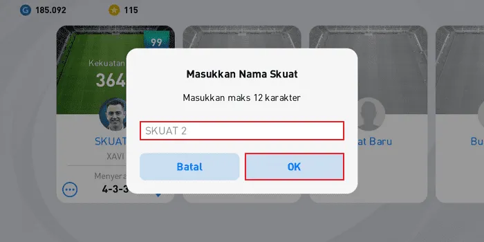 Cara Membuat Skuad Baru di PES Mobile 2021 dengan Mudah 7 Screenshot 20220328 084800 Cara Membuat Skuad Baru di PES Mobile 2021 dengan Mudah 5 Screenshot 20220328 084800