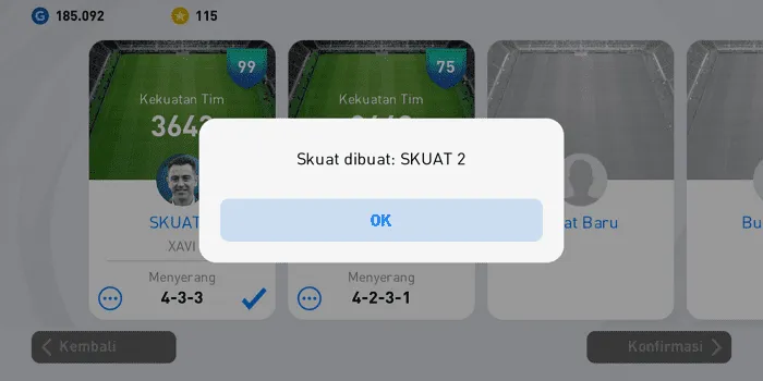 Cara Membuat Skuad Baru di PES Mobile 2021 dengan Mudah 10 Screenshot 20220328 084853 Cara Membuat Skuad Baru di PES Mobile 2021 dengan Mudah 8 Screenshot 20220328 084853