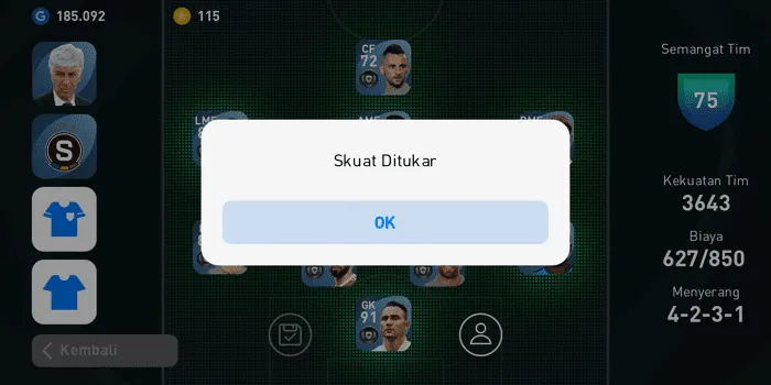 Cara Membuat Skuad Baru di PES Mobile 2021 dengan Mudah 13 Screenshot 20220328 084926 Cara Membuat Skuad Baru di PES Mobile 2021 dengan Mudah 11 Screenshot 20220328 084926