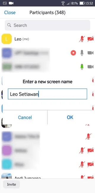 2 Cara Ganti Nama di Aplikasi Zoom HP dengan Mudah 11 Screenshot 20220331 135256 2 Cara Ganti Nama di Aplikasi Zoom HP dengan Mudah 9 Screenshot 20220331 135256