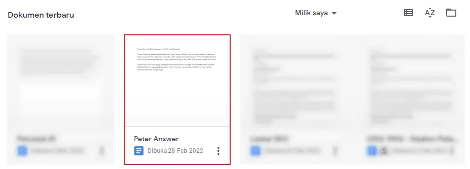 klik dokumen Cara Memasukkan Gambar ke Google Docs Web dan Aplikasi 2 klik dokumen