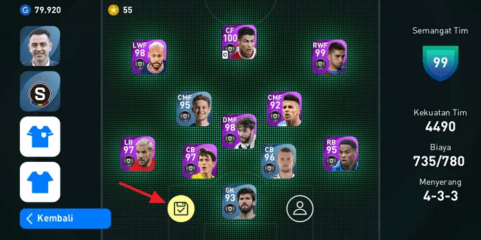 Screenshot 20220404 110914 Cara Mengganti Nomor Punggung Pemain di PES Mobile 2021 8 Screenshot 20220404 110914