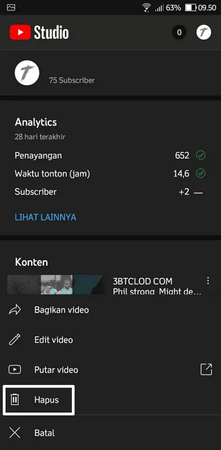 2 Cara Menghapus Video YouTube di HP dengan Mudah 11 Screenshot 20220411 095030 2 Cara Menghapus Video YouTube di HP dengan Mudah 9 Screenshot 20220411 095030
