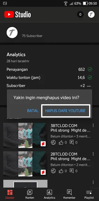 2 Cara Menghapus Video YouTube di HP dengan Mudah 12 Screenshot 20220411 095037 2 Cara Menghapus Video YouTube di HP dengan Mudah 10 Screenshot 20220411 095037