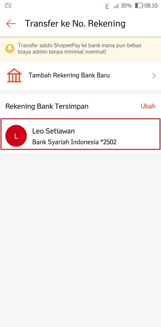 Cara Transfer Saldo ShopeePay ke Rekening Bank Kamu 5 Screenshot 20220412 081016 Cara Transfer Saldo ShopeePay ke Rekening Bank Kamu 3 Screenshot 20220412 081016
