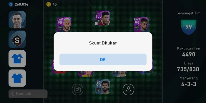 Cara Kosongkan Skuad PES Mobile 2021 Secara Keseluruhan 9 Screenshot 20220413 070458 Cara Kosongkan Skuad PES Mobile 2021 Secara Keseluruhan 7 Screenshot 20220413 070458