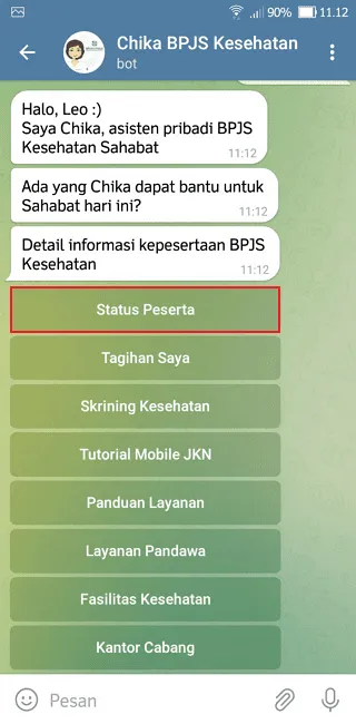 Cara Cek Status KIS PBI di Aplikasi Telegram dengan Mudah 7 Screenshot 20220422 111249 Cara Cek Status KIS PBI di Aplikasi Telegram dengan Mudah 5 Screenshot 20220422 111249
