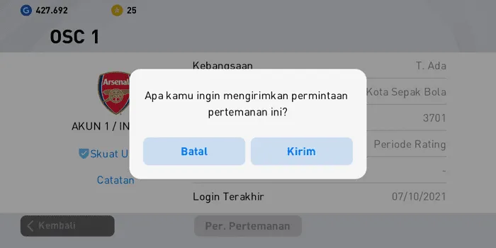 Cara Kirim Permintaan Pertemanan di PES Mobile 2021 9 Screenshot 20220423 143413 Cara Kirim Permintaan Pertemanan di PES Mobile 2021 7 Screenshot 20220423 143413