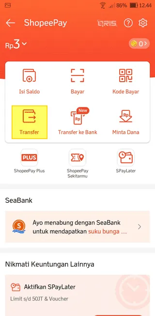 Cara Transfer Saldo ShopeePay Lewat Nomor Telepon 4 Screenshot 20220425 124446 Cara Transfer Saldo ShopeePay Lewat Nomor Telepon 2 Screenshot 20220425 124446
