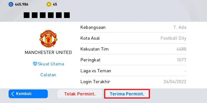 Cara Menerima Permintaan Pertemanan di PES Mobile 2021 6 Screenshot 20220425 161426 Cara Menerima Permintaan Pertemanan di PES Mobile 2021 4 Screenshot 20220425 161426