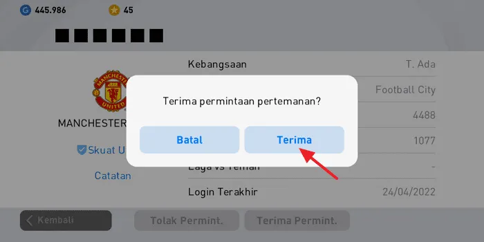 Cara Menerima Permintaan Pertemanan di PES Mobile 2021 7 Screenshot 20220425 161436 Cara Menerima Permintaan Pertemanan di PES Mobile 2021 5 Screenshot 20220425 161436