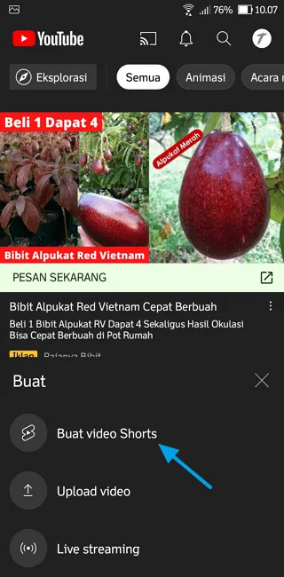 Cara Membuat Video Pendek YouTube Shorts di HP 4 Screenshot 20220519 100717 Cara Membuat Video Pendek YouTube Shorts di HP 2 Screenshot 20220519 100717
