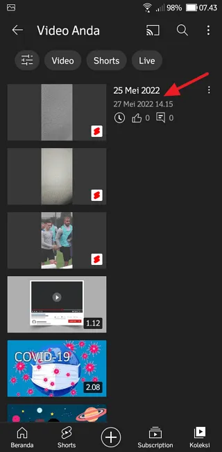 Cara Menjadwalkan Video Shorts di Aplikasi YouTube 11 Screenshot 20220525 074308 Cara Menjadwalkan Video Shorts di Aplikasi YouTube 9 Screenshot 20220525 074308