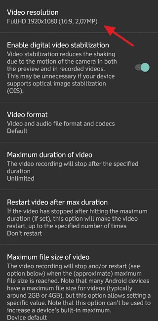 Screenshot 20220525 082854 Cara Setting Video Open Camera Agar Hasil Memuaskan 3 Screenshot 20220525 082854
