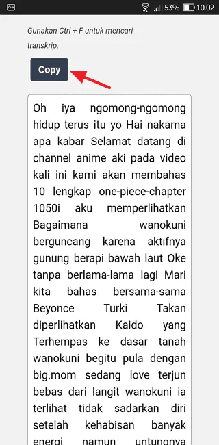 Cara Ubah Video YouTube Menjadi Teks Tanpa Aplikasi 12 Screenshot 20220601 100250 Cara Ubah Video YouTube Menjadi Teks Tanpa Aplikasi 10 Screenshot 20220601 100250
