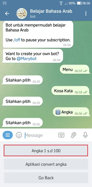 Screenshot 20220616 065629 Cara Belajar Bahasa Arab di Aplikasi Telegram dengan Mudah 7 Screenshot 20220616 065629