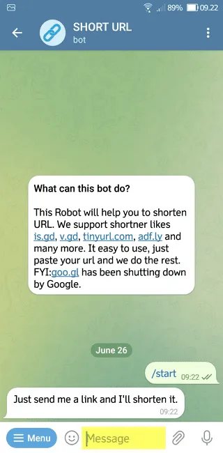Cara Mudah Mempersingkat Link di Aplikasi Telegram 6 Screenshot 20220626 092221 Cara Mudah Mempersingkat Link di Aplikasi Telegram 4 Screenshot 20220626 092221