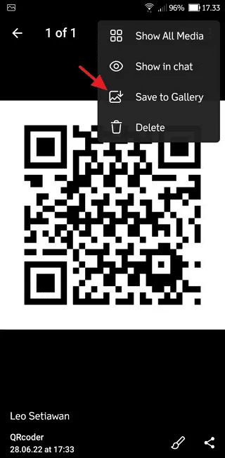 Screenshot 20220628 173358 Cara Mengubah Teks Menjadi Kode QR di Aplikasi Telegram 8 Screenshot 20220628 173358
