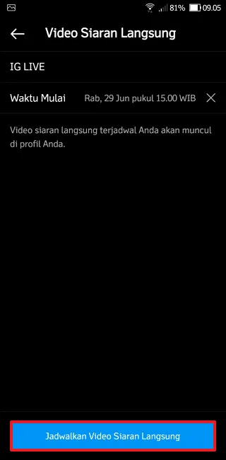 Cara Membuat Jadwal Live Instagram di HP dengan Mudah 8 Screenshot 20220629 090528 Cara Membuat Jadwal Live Instagram di HP dengan Mudah 6 Screenshot 20220629 090528