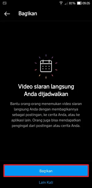 Cara Membuat Jadwal Live Instagram di HP dengan Mudah 9 Screenshot 20220629 090538 Cara Membuat Jadwal Live Instagram di HP dengan Mudah 7 Screenshot 20220629 090538