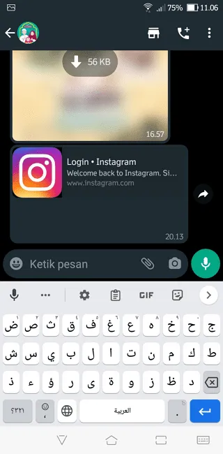 2 Cara Menulis Arab di Aplikasi WhatsApp dengan Mudah 14 Screenshot 20220702 110608 2 Cara Menulis Arab di Aplikasi WhatsApp dengan Mudah 12 Screenshot 20220702 110608