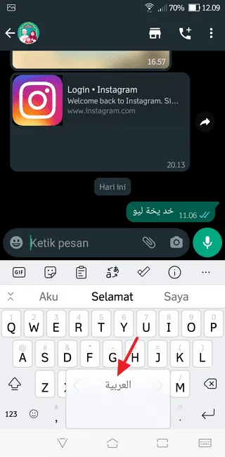 2 Cara Menulis Arab di Aplikasi WhatsApp dengan Mudah 36 Screenshot 20220702 120937 2 Cara Menulis Arab di Aplikasi WhatsApp dengan Mudah 34 Screenshot 20220702 120937