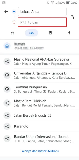 Screenshot 20220706 080259 Cara Ganti Ikon Navigasi Google Maps Menjadi Mobil 3 Screenshot 20220706 080259