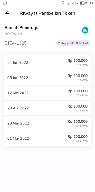 Screenshot 20220709 071344 Cara Melihat Riwayat Pembayaran Listrik di PLN Mobile 17 Screenshot 20220709 071344