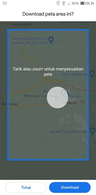 Cara Menggunakan Aplikasi Google Maps Secara Offline 6 Screenshot 20220712 053453 Cara Menggunakan Aplikasi Google Maps Secara Offline 4 Screenshot 20220712 053453